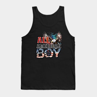 All American Boy | 4th of July | Independence Day | Memorial Day Celebration Tank Top